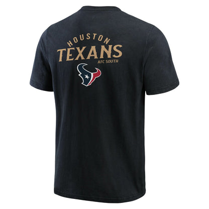 Houston Texans Darius Rucker Collection Washed Henley T-Shirt - Black for sale