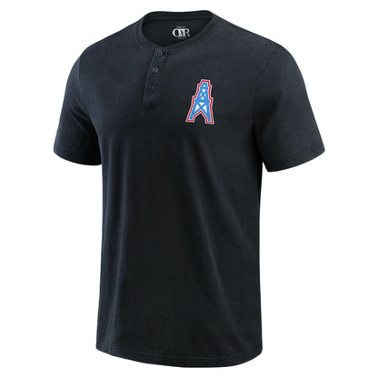 Tennessee Titans Darius Rucker Collection Washed Henley T-Shirt - Black on sale