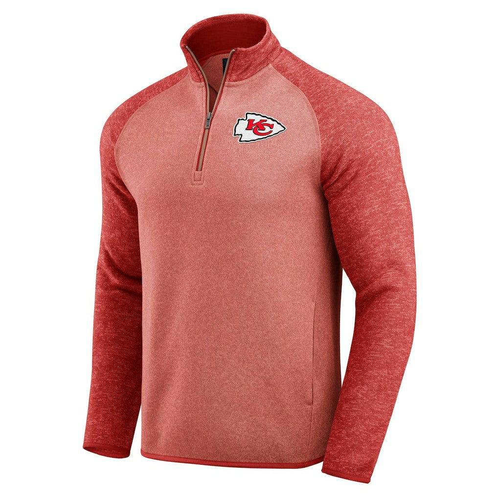 Kansas City Chiefs Darius Rucker Collection Tonal Quarter-Zip Jacket - Red for sale