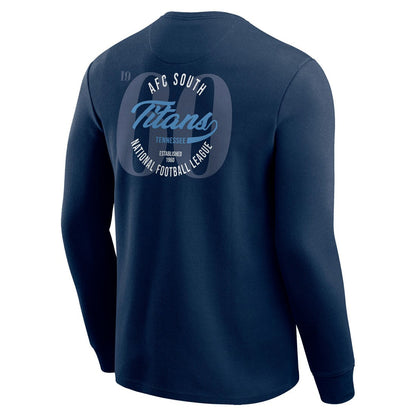 Tennessee Titans Darius Rucker Collection Washed Waffle-Knit Long Sleeve T-Shirt - Navy outlet
