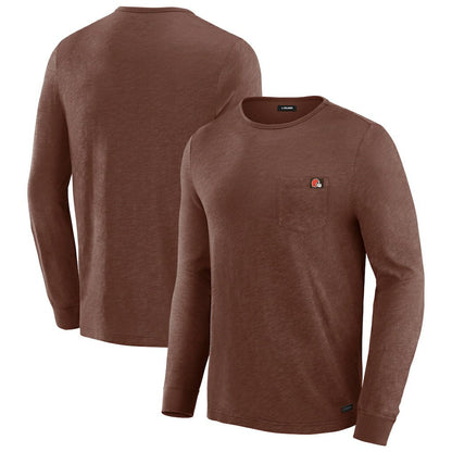 Cleveland Browns J. Palmer In-The-Pocket Long Sleeve T-Shirt - Tan discount