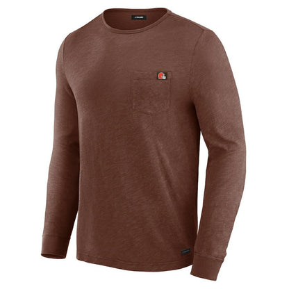 Cleveland Browns J. Palmer In-The-Pocket Long Sleeve T-Shirt - Tan discount