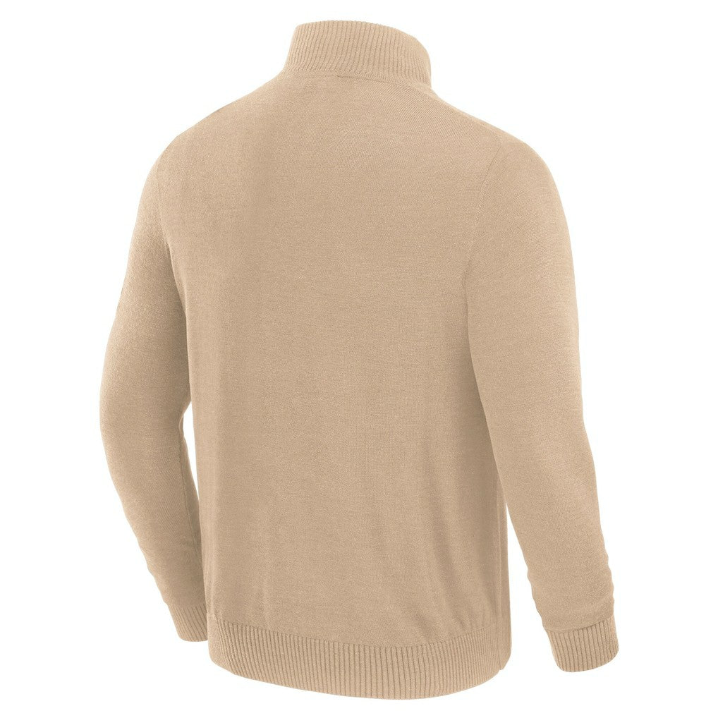 Kansas City Chiefs J. Palmer Franchise Quarter-Zip Sweater - Tan discount