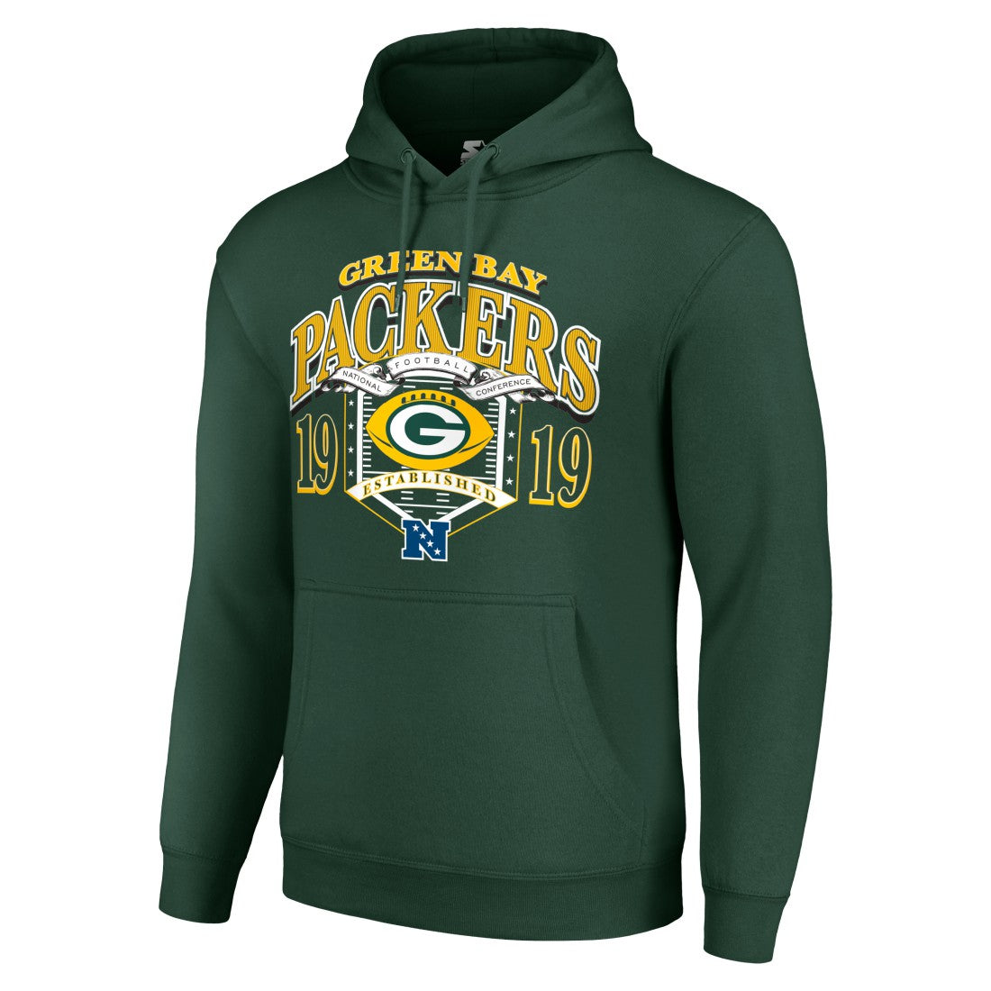 Green Bay Packers Starter 80s Retro Pullover Hoodie - Green discount