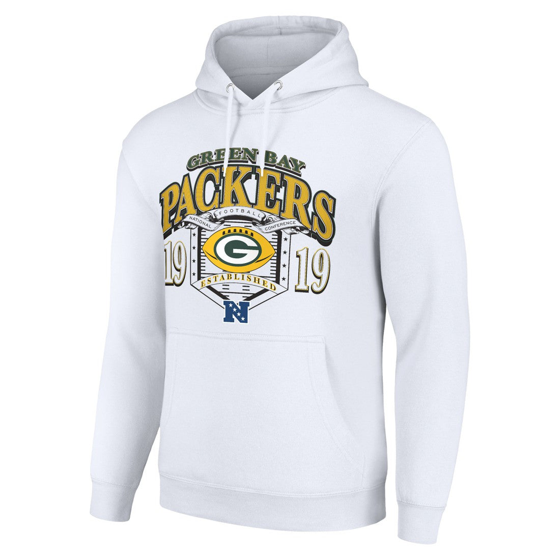 Green Bay Packers Starter 80s Retro Pullover Hoodie - White cheap