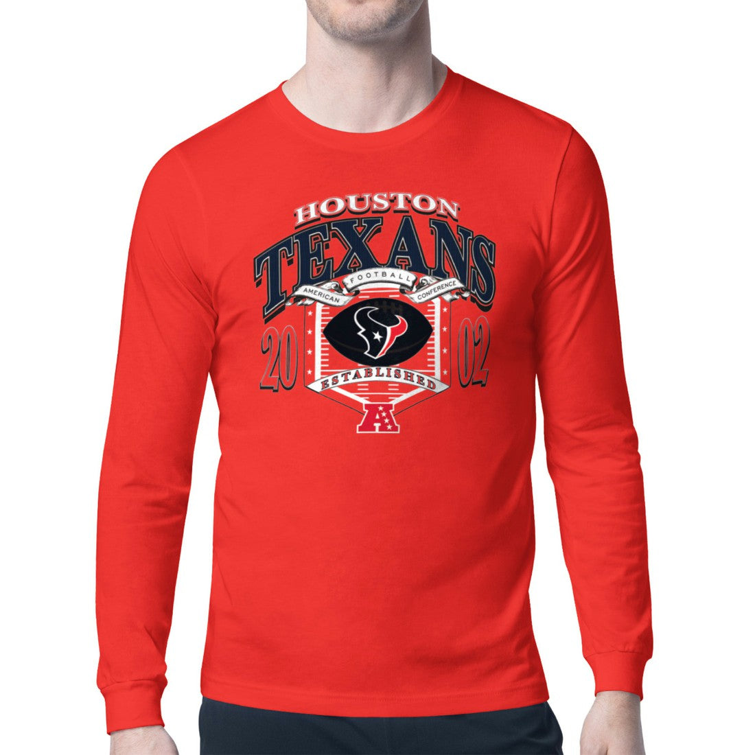 Houston Texans Starter Retro Long Sleeve Graphic T-Shirt - Red online