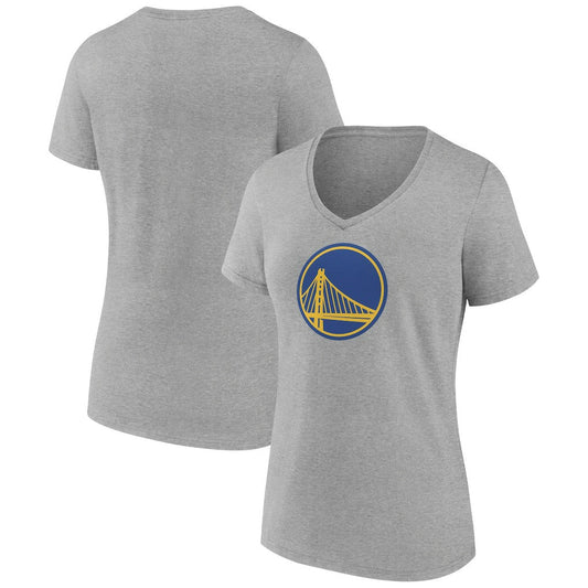 Golden State Warriors Women's Heather Alternate Logo V-Neck T-Shirt sale - Gray online