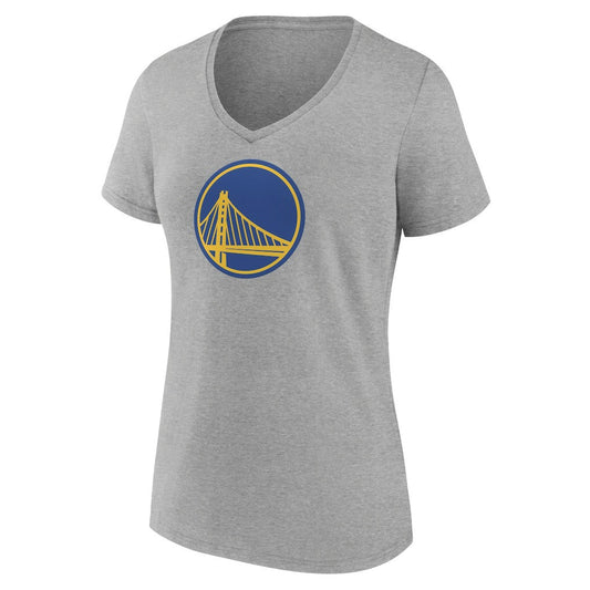 Golden State Warriors Women's Heather Alternate Logo V-Neck T-Shirt sale - Gray online