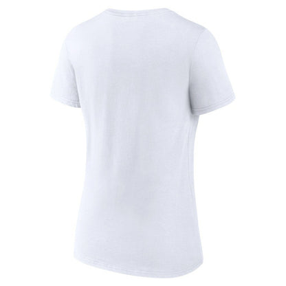 Oklahoma City Thunder Women's Alternate Logo V-Neck T-Shirt - White cheap