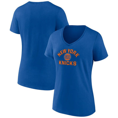 New York Knicks Women's Overtime V-Neck T-Shirt - Blue online