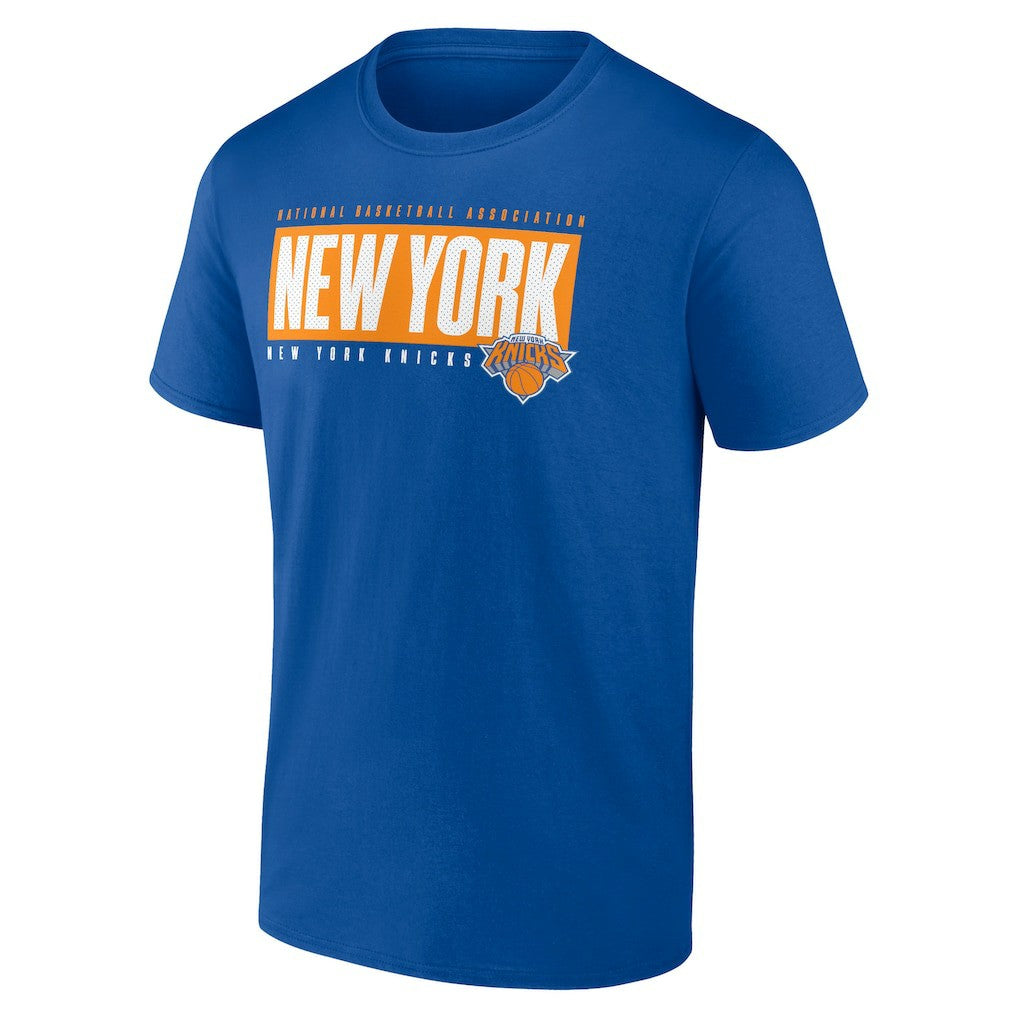 New York Knicks Blocked Out T-Shirt - Blue cheap