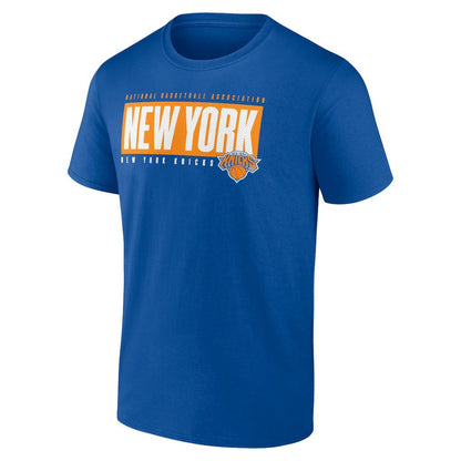 New York Knicks Blocked Out T-Shirt - Blue cheap