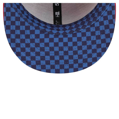 Washington Nationals Checkered Undervisor 59FIFTY Fitted Hat - Red | New Era