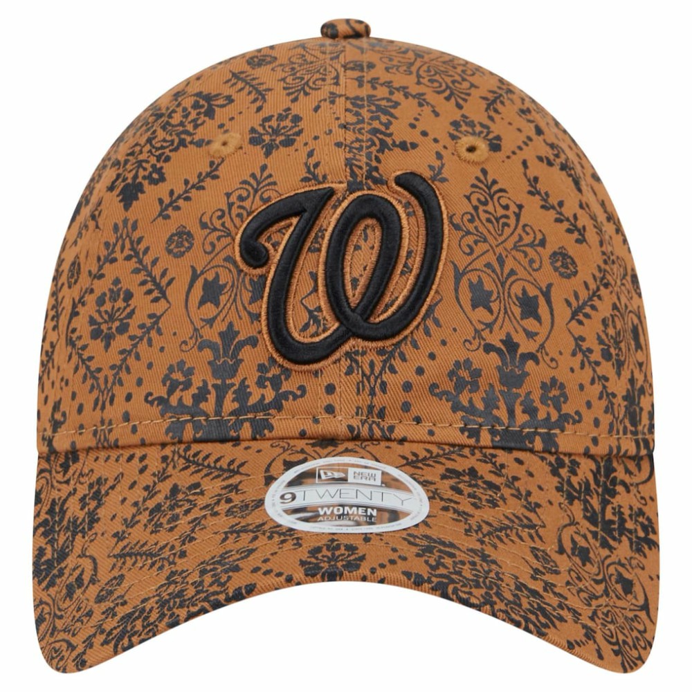 Washington Nationals Women's Vintage Deco 9TWENTY Adjustable Hat - Brown | New Era