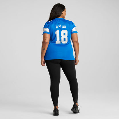 Isaac TeSlaa Detroit Lions Women's Game Player Jersey - Blue | Nike cheap