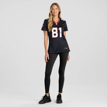Jayden Higgins Houston Texans Women's Game Jersey - Navy | Nike for sale