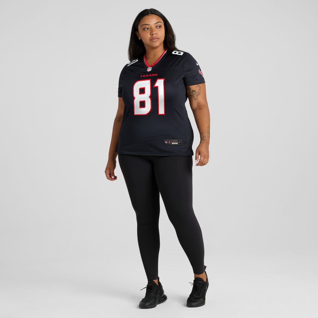 Jayden Higgins Houston Texans Women's Game Jersey - Navy | Nike for sale