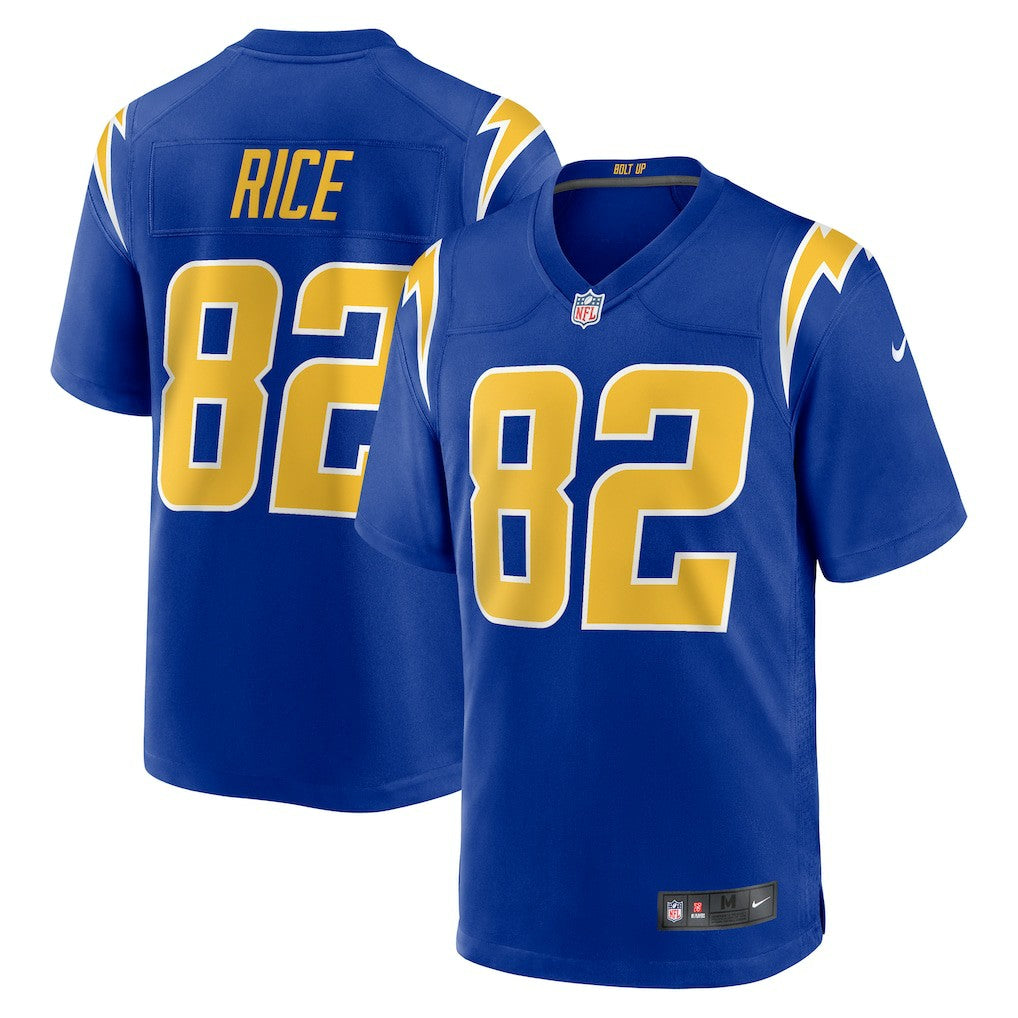 Brenden Rice Los Angeles Chargers 2nd Alternate Game Player Jersey - Royal | Nike outlet