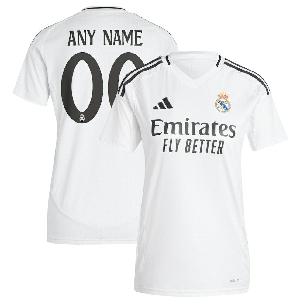 Real Madrid Women's 2024/25 Home Replica Custom Jersey - White | Adidas for sale