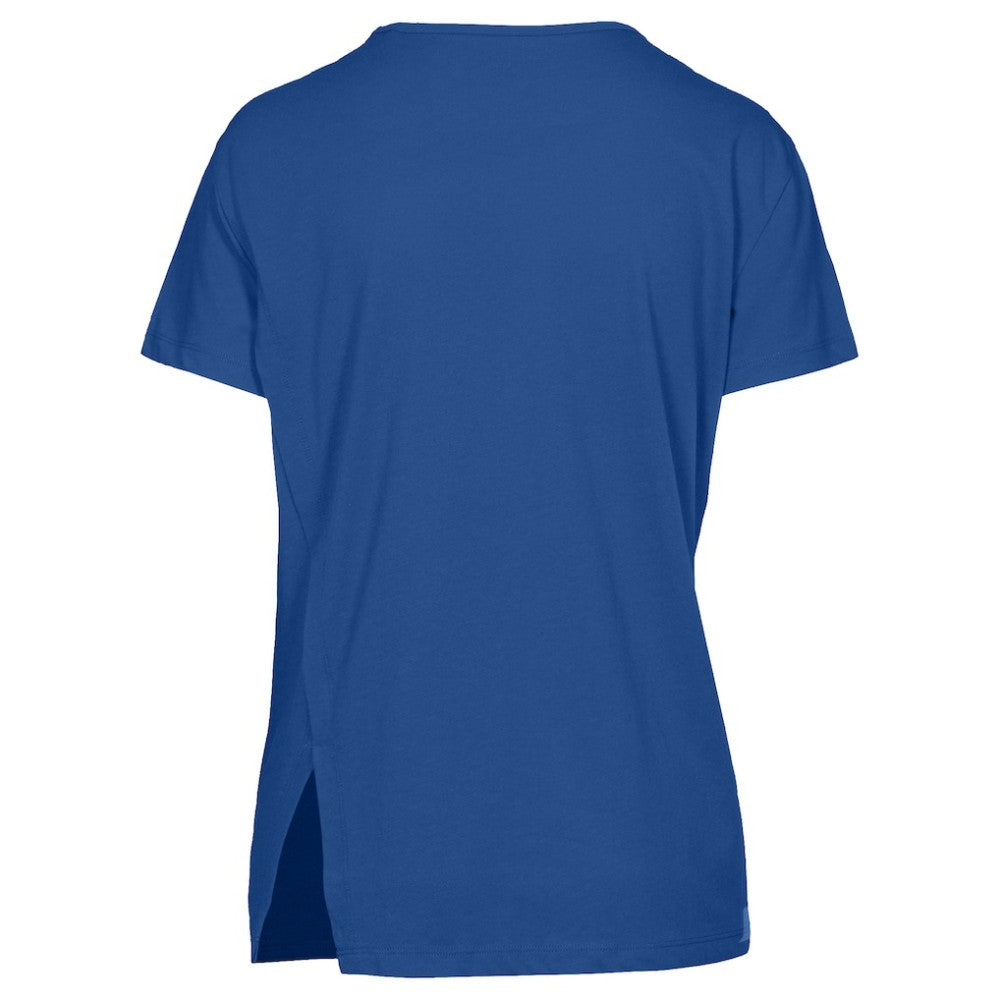 Texas Rangers Levelwear Women's Influx Cooperstown Core Logo T-Shirt - Royal