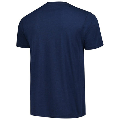 Seattle Mariners Homage Hand-Drawn Logo Tri-Blend T-Shirt - Navy