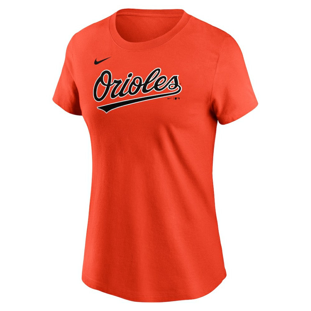 Jackson Holliday Baltimore Orioles Women's Cooperstown Collection Fuse Name & Number T-Shirt - Orange | Nike