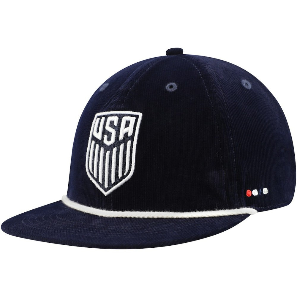 USMNT Unisex Snow Beach Corduroy Adjustable Hat - Navy for sale