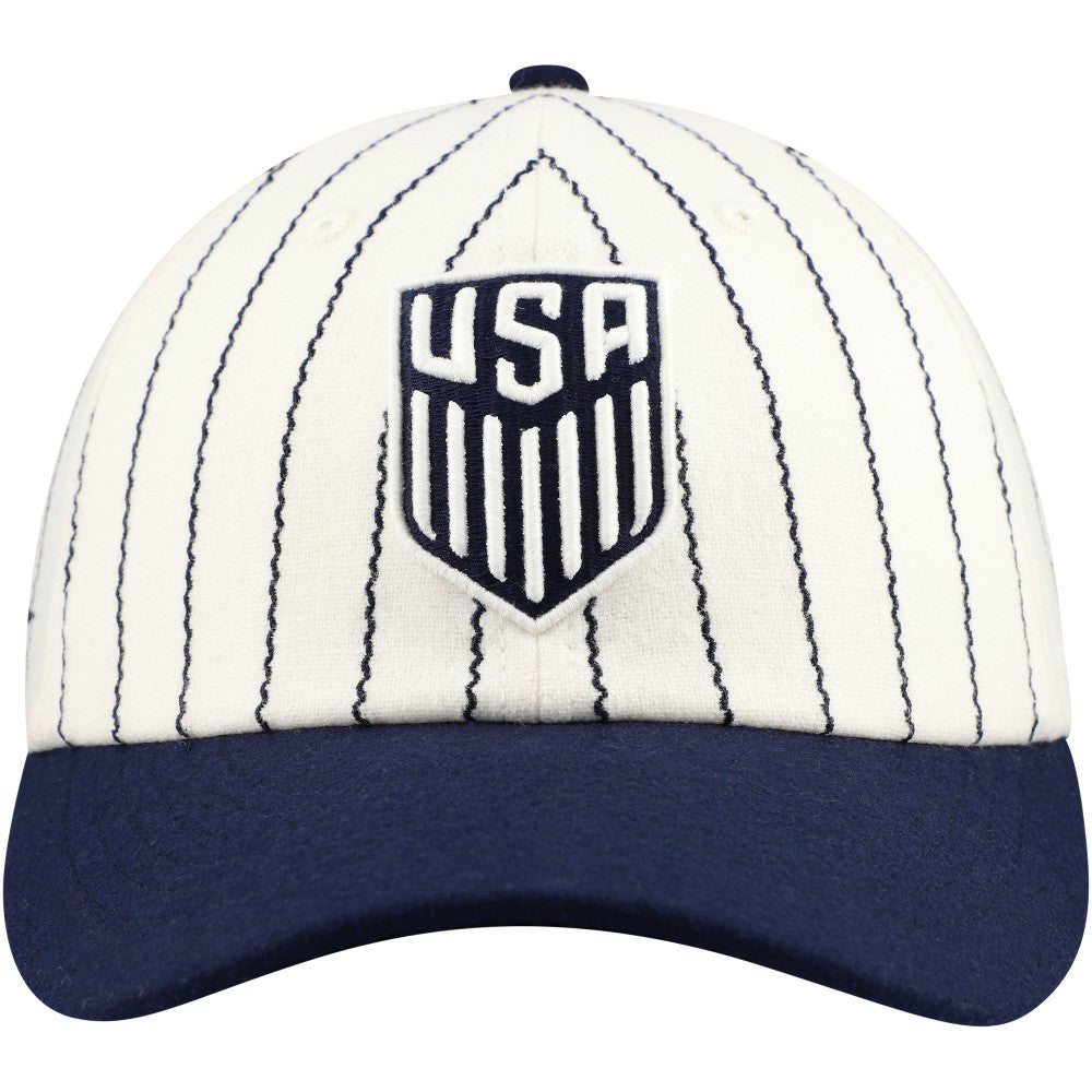 USMNT Fan Ink Unisex Yankee Adjustable Hat - White/Navy online
