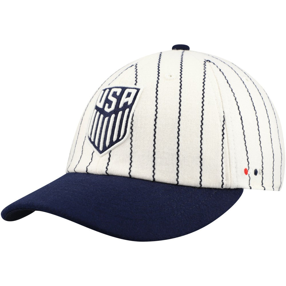 USMNT Fan Ink Unisex Yankee Adjustable Hat - White/Navy online