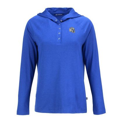 Indianapolis Colts Cutter & Buck Women's Coastline Epic Comfort Eco Recycled Raglan Pullover Hoodie - Royal online