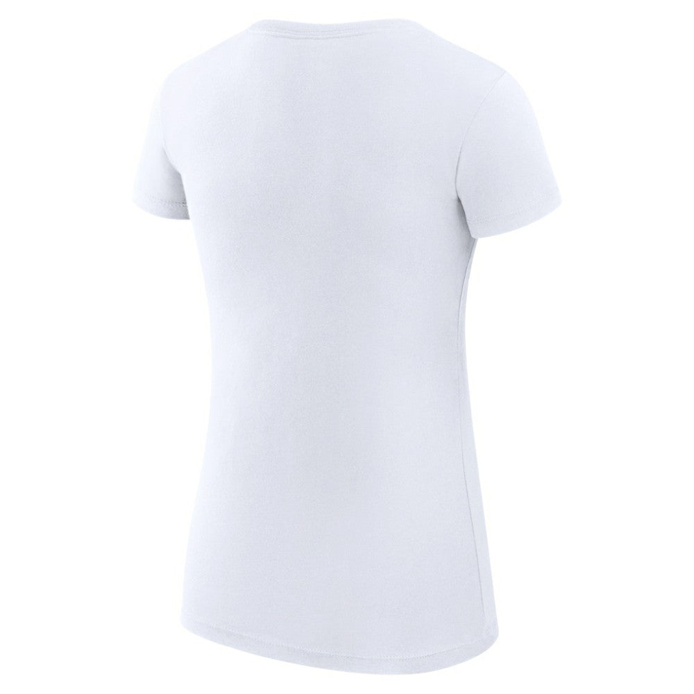 Chicago Cubs G-III 4Her by Carl Banks Women's Super-Slim Fit Lightweight Collage Team Graphic Crew Neck T-Shirt - White