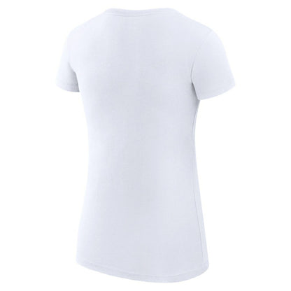 Chicago Cubs G-III 4Her by Carl Banks Women's Super-Slim Fit Lightweight Collage Team Graphic Crew Neck T-Shirt - White