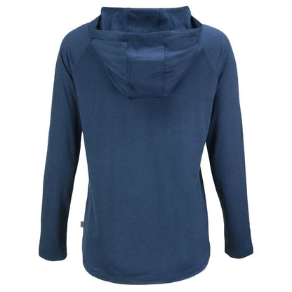 Detroit Tigers Cutter & Buck Women's Stars And Stripes Coastline Epic Comfort Eco Recycled Hoodie Raglan Long Sleeve T-Shirt - Navy