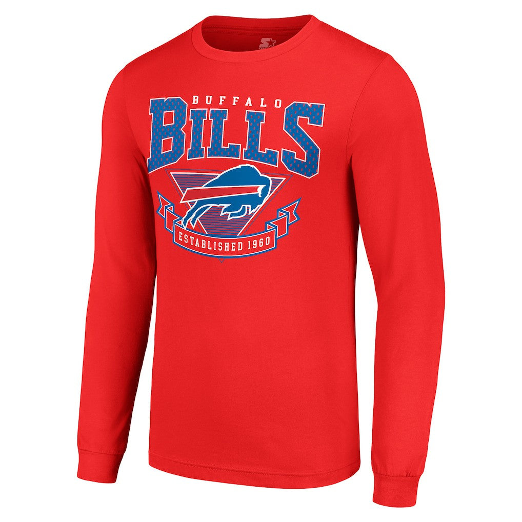 Buffalo Bills Starter '80s Inspired Team Logo Long Sleeve T-Shirt - Red outlet