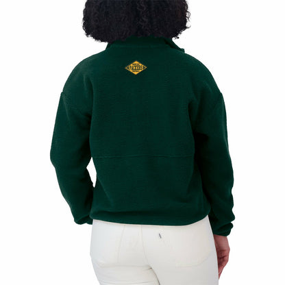 Green Bay Packers WEAR by Erin Andrews Women's Polar Fleece Half-Zip Jacket - Green cheap