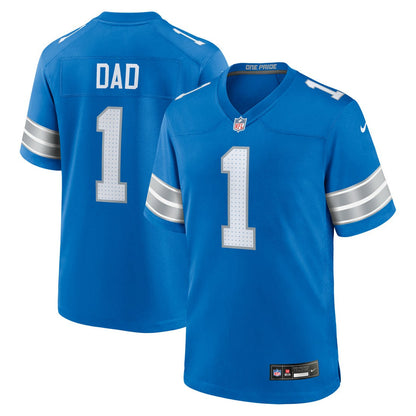 Number 1 Dad Detroit Lions Game Jersey - Blue | Nike for sale
