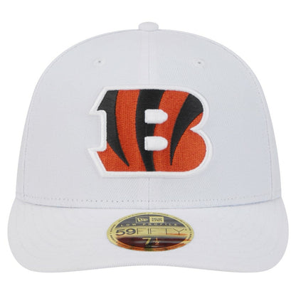 Cincinnati Bengals New Era Omaha Low Profile 59FIFTY Fitted Hat - White sale