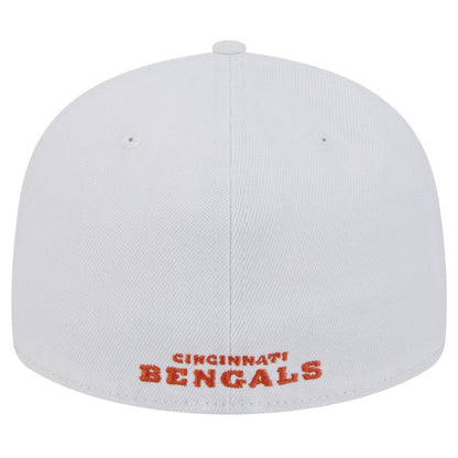 Cincinnati Bengals New Era Omaha Low Profile 59FIFTY Fitted Hat - White sale