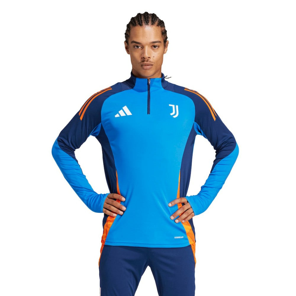Juventus 2024/25 AEROREADY Raglan Quarter-Zip Training Top - Blue | Adidas shop