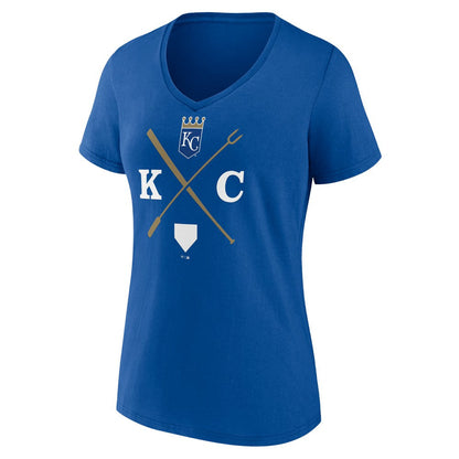 Kansas City Royals Women's KC Local V-Neck T-Shirt - Royal