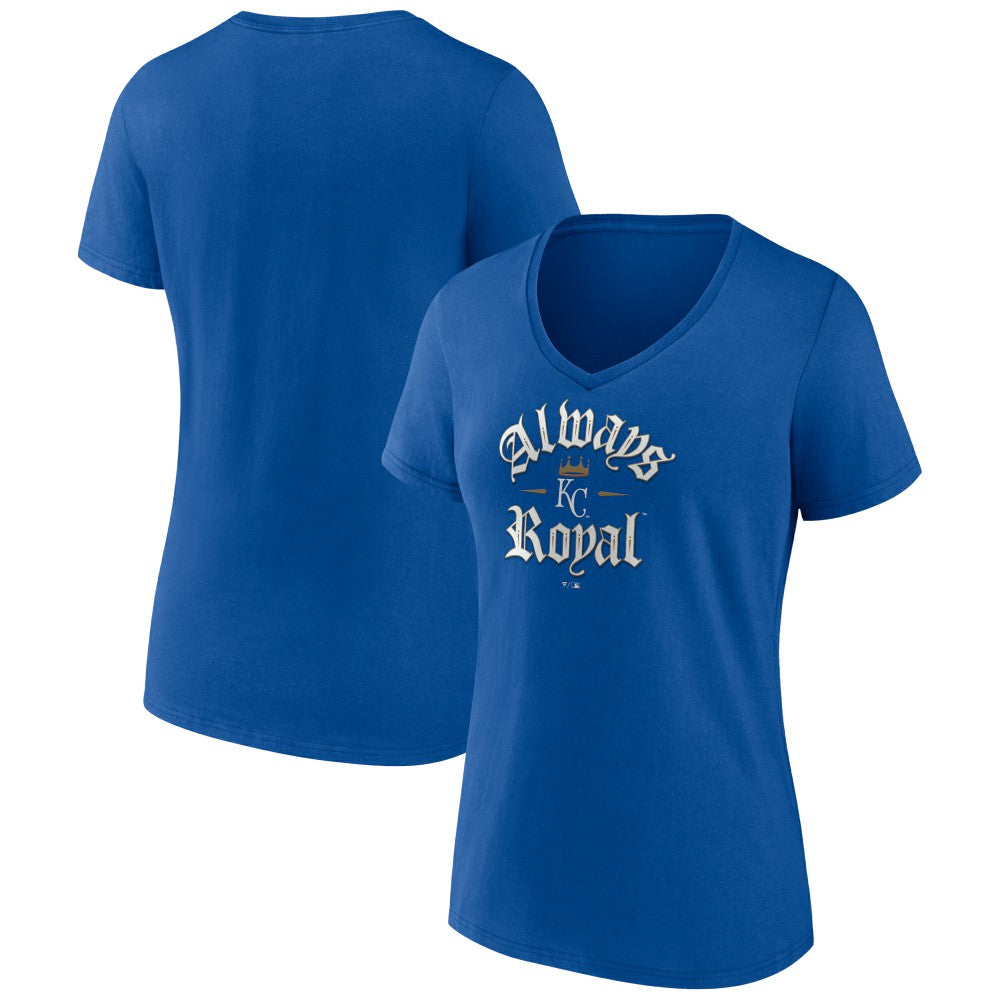 Kansas City Royals Women's Always Royal V-Neck T-Shirt - Royal