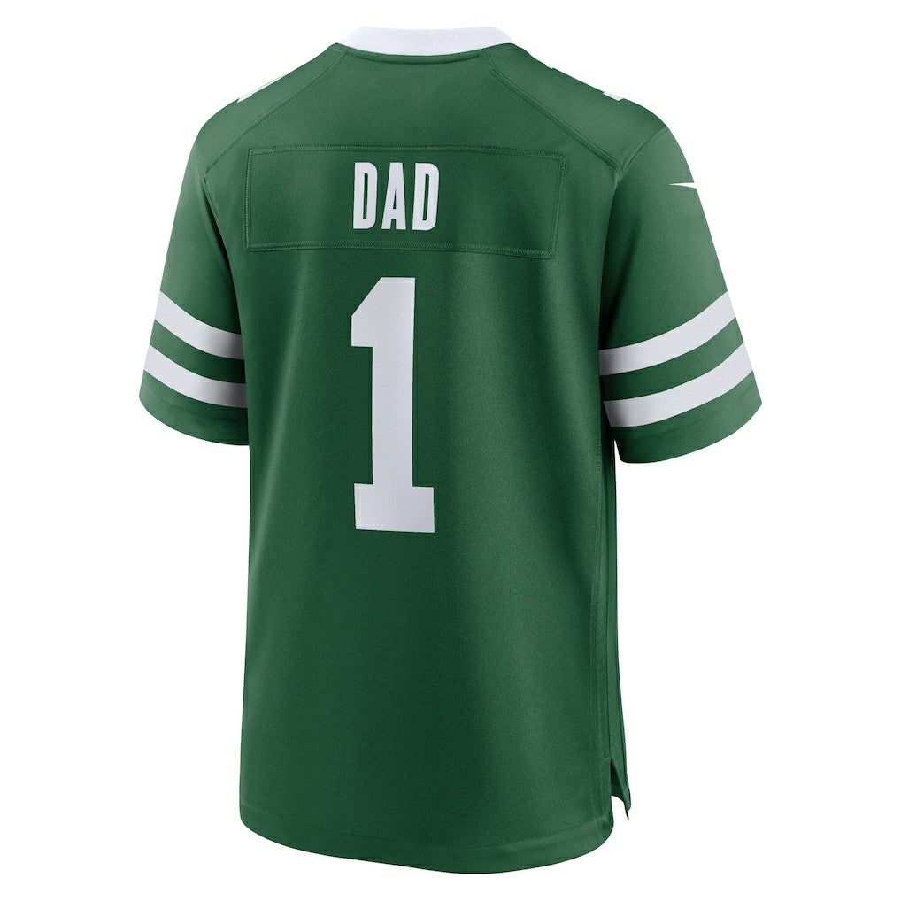 New York Jets #1 Dad Game Jersey - Legacy Green | Nike cheap