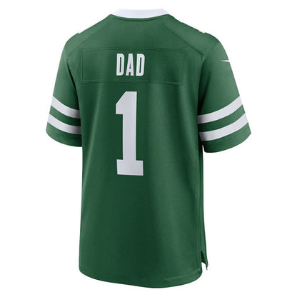 New York Jets #1 Dad Game Jersey - Legacy Green | Nike cheap