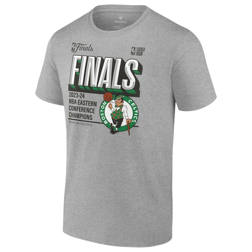 Boston Celtics 2024 Eastern Conference Champions Locker Room Post Up Move T-Shirt - Steel | Fanatics for sale
