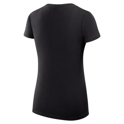 Minnesota Vikings G-III 4Her by Carl Banks Women's Super-Slim Fit Lightweight Team Logo Graphic V-Neck T-Shirt - Black cheap