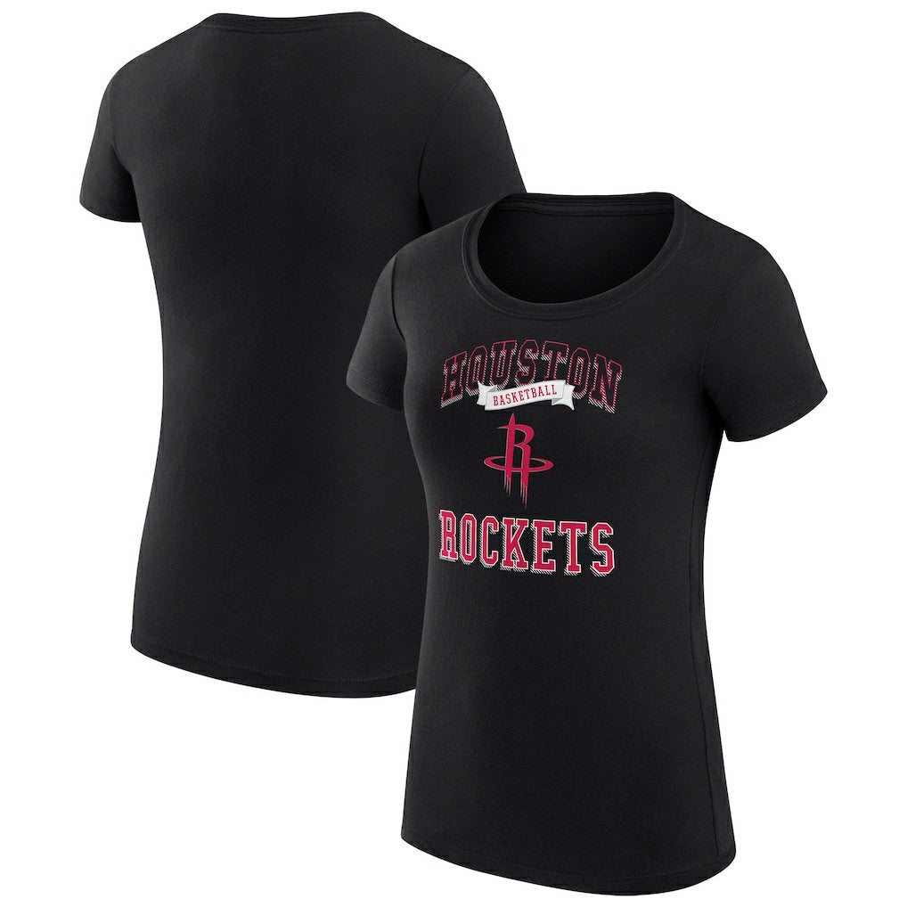 Houston Rockets G-III 4Her by Carl Banks Women's Super-Slim Fit Lightweight Team Logo T-Shirt - Black online