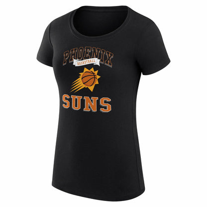 Phoenix Suns G-III 4Her by Carl Banks Women's Super-Slim Fit Lightweight Team Logo T-Shirt - Black outlet