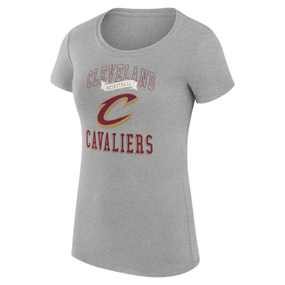 Cleveland Cavaliers G-III 4Her by Carl Banks Women's Super-Slim Fit Lightweight Team Logo T-Shirt sale - Heather Gray online