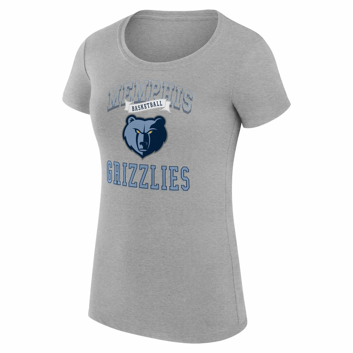 Memphis Grizzlies G-III 4Her by Carl Banks Women's Super-Slim Fit Lightweight Team Logo T-Shirt - Heather Gray outlet