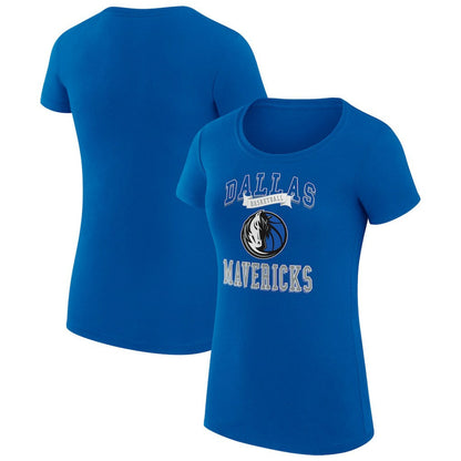 Dallas Mavericks G-III 4Her by Carl Banks Women's Super-Slim Fit Lightweight Team Logo T-Shirt sale - Blue sale